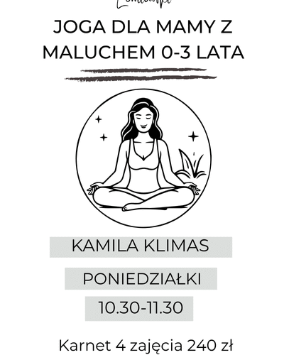 Joga dla Mamy z Maluchem: poniedziałki 10.30