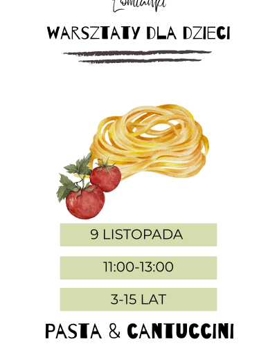 Łomianki: PASTA & Cantuccini 9 listopada