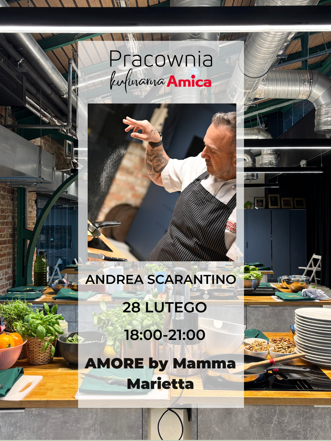 KOSZYKI: Kolacja degustacyjna z Andrea Scarantino - rezerwacja