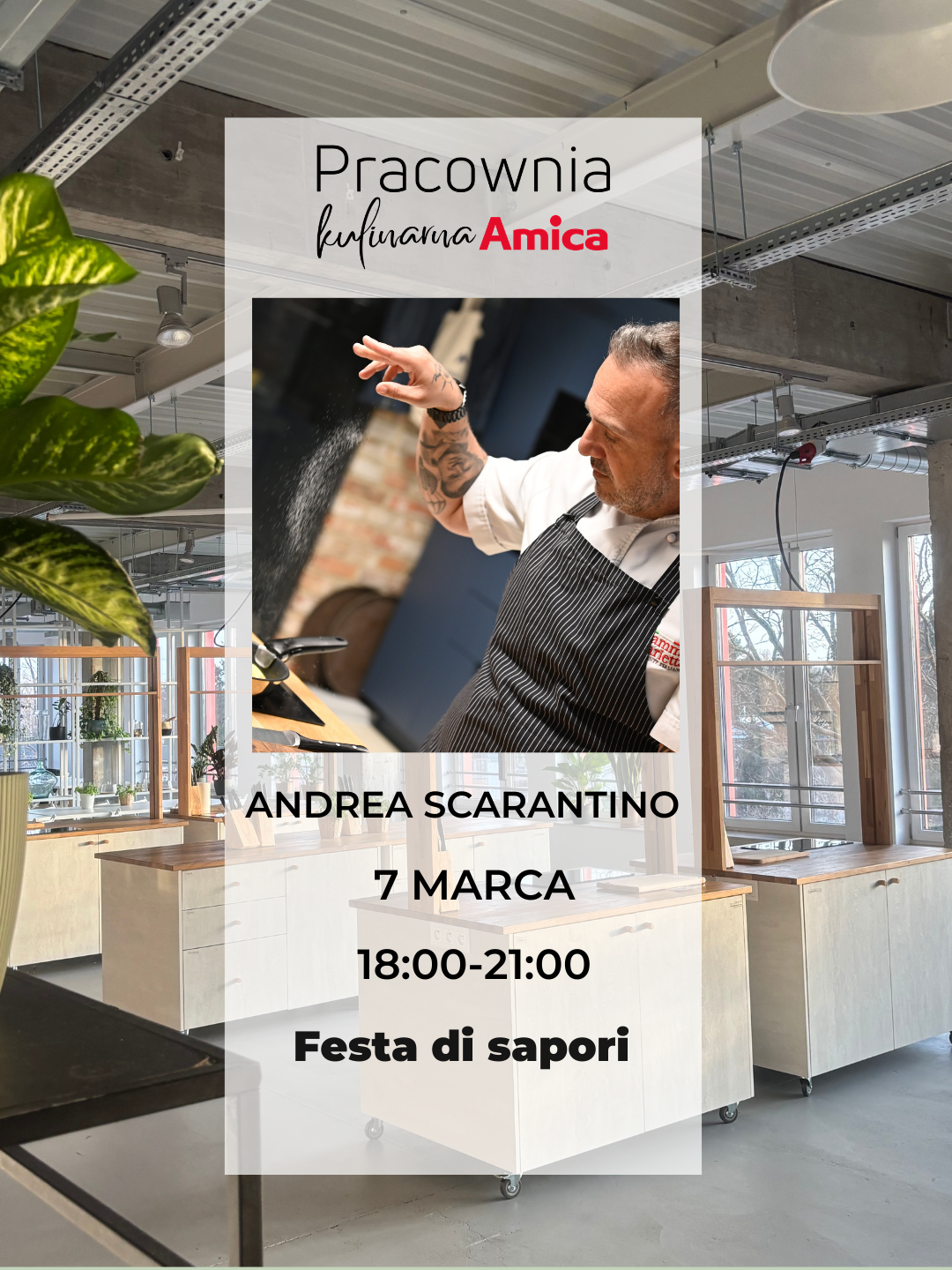 ŁOMIANKI: Festa di sapori z Andrea Scarantino - rezerwacja